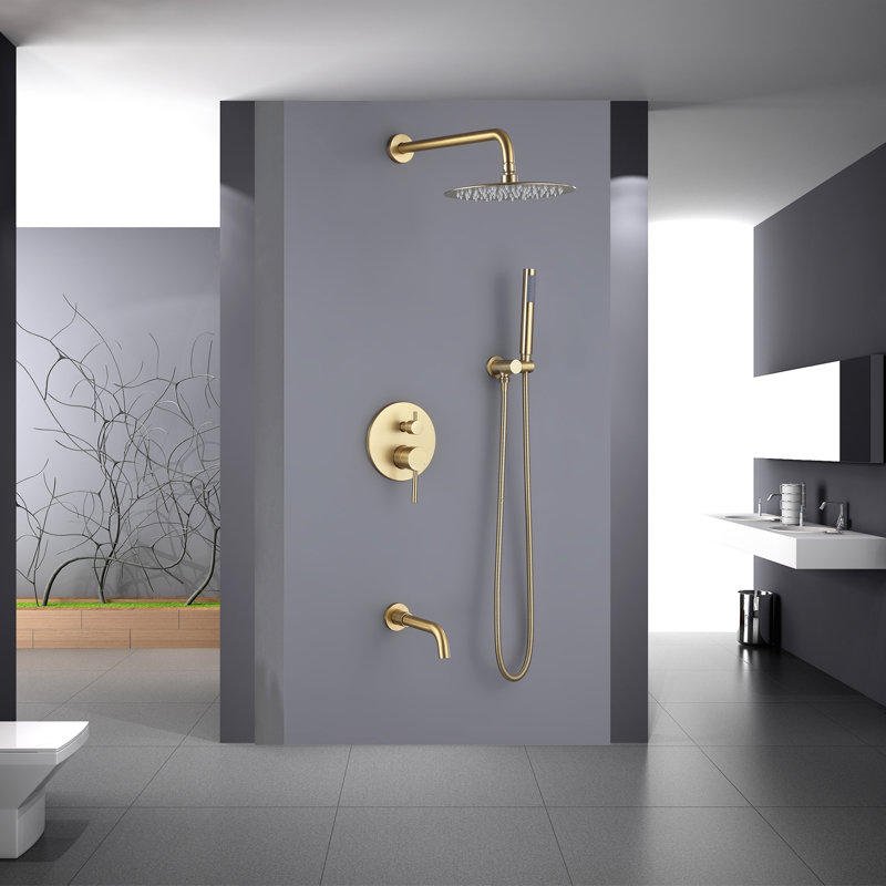 All-In-One Kit with Rough in-Valve, Pressure Balanced Complete Shower System