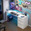 Computer Desk with Drawers, Wood Work Desk, Home Office PC Desk-1415089731-1424336249