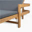 Chaise longue d'extérieur en bois
