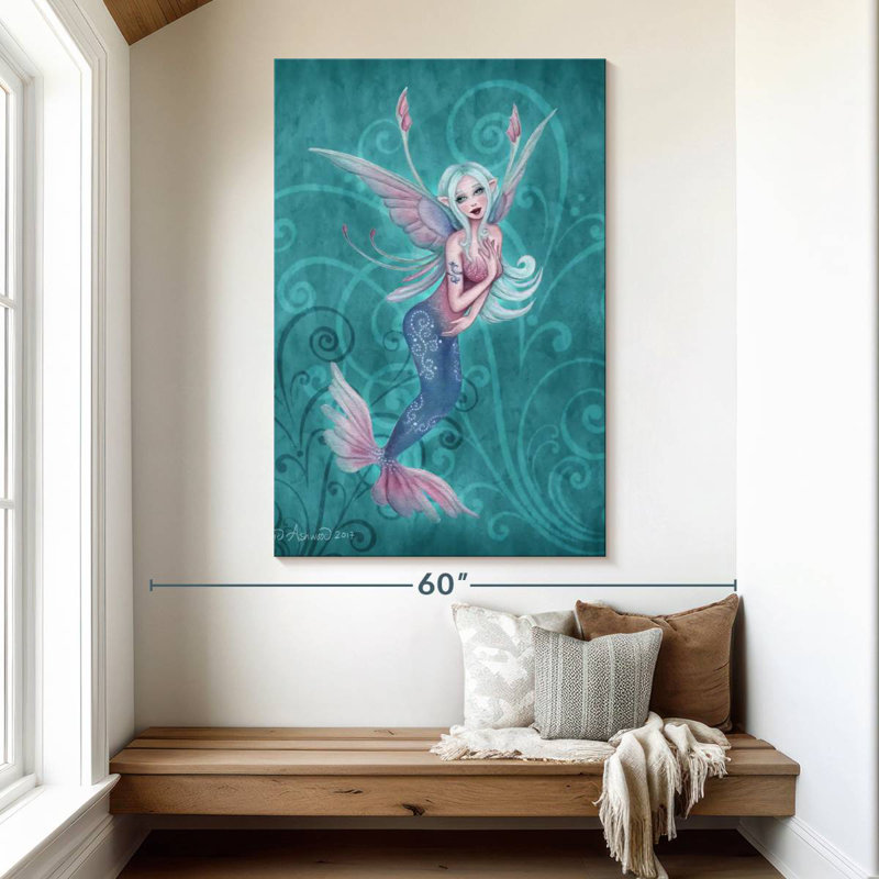 Fée Kelan Sprite corail, H 51 po x l 34 po