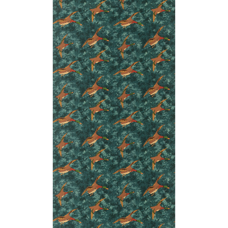 Forest Ducks Velvet, Teal