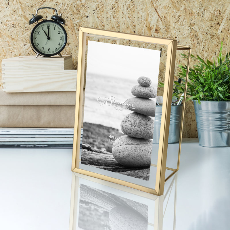 Tamako Metal Picture Frame, Gray, 4" x 6"
