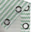 Ambesonne Chevron Grommet Curtain 2-Panel Window Drapes, 50"x120", White Jade Green-106352221
