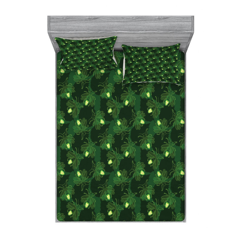 Microfiber Sheet Set, Queen Sheet Set with Fitted Sheet