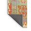 Tapis contemporain orange / vert mer-1917253491