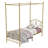 Metal Canopy Bed With Butterfly Pattern Design For Headboard And Footboard-1126087327
