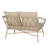 Backyard Chill Area : With Padding, 48.5"W X 28.25"D 28.75"H, Assembly Required, 600 Lbs Weight Bearing Ability Outdoor Lounge Woven Cushioning, 48.50"W Support