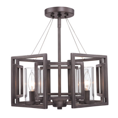 Newlin Glass Semi Flush Mount