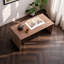 Bureau d'étude minimaliste en bois de noyer noir-1890229965