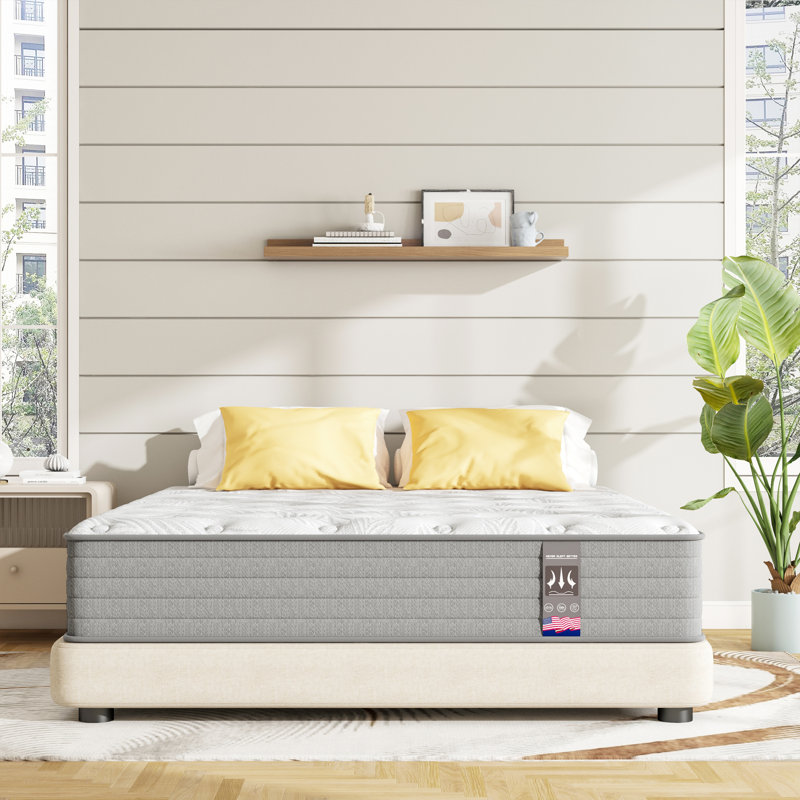 Westnedge 12" Medium Hybrid Gel Memory Foam Mattress in a Box，10-year warranty, Twin XL