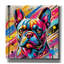  «French Bulldog - Abstract» par Rey Klimt, art mural sur toile, 26 po x 26 po