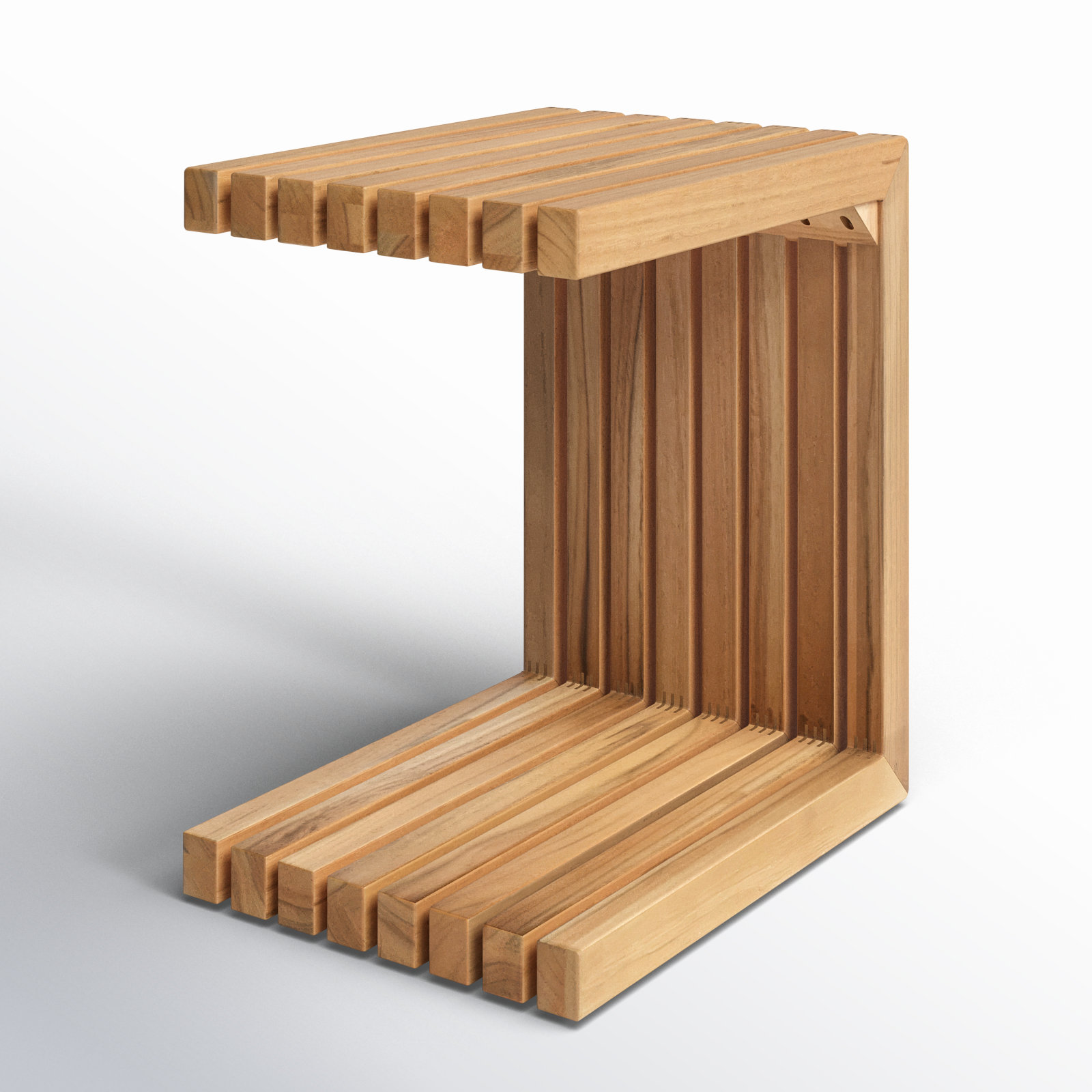 AllModern Perina Teak Side Table - Thumbnail 3