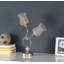 Lampe de table en métal or rose 18,75 "Trompette Glam