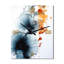 Gennia - Horloge murale peinture abstraite-621601705