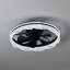 Ventilateur de plafond encastré moderne à 5 pales avec télécommande Gurrola-1649992337