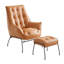Fauteuil d'appoint capitonné avec repose-pieds Veranzano-96830453