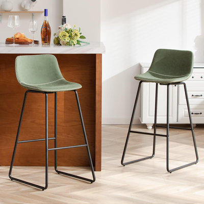 Metal Bar Stools Counter Barstools Farmhouse Stackable Chars 30