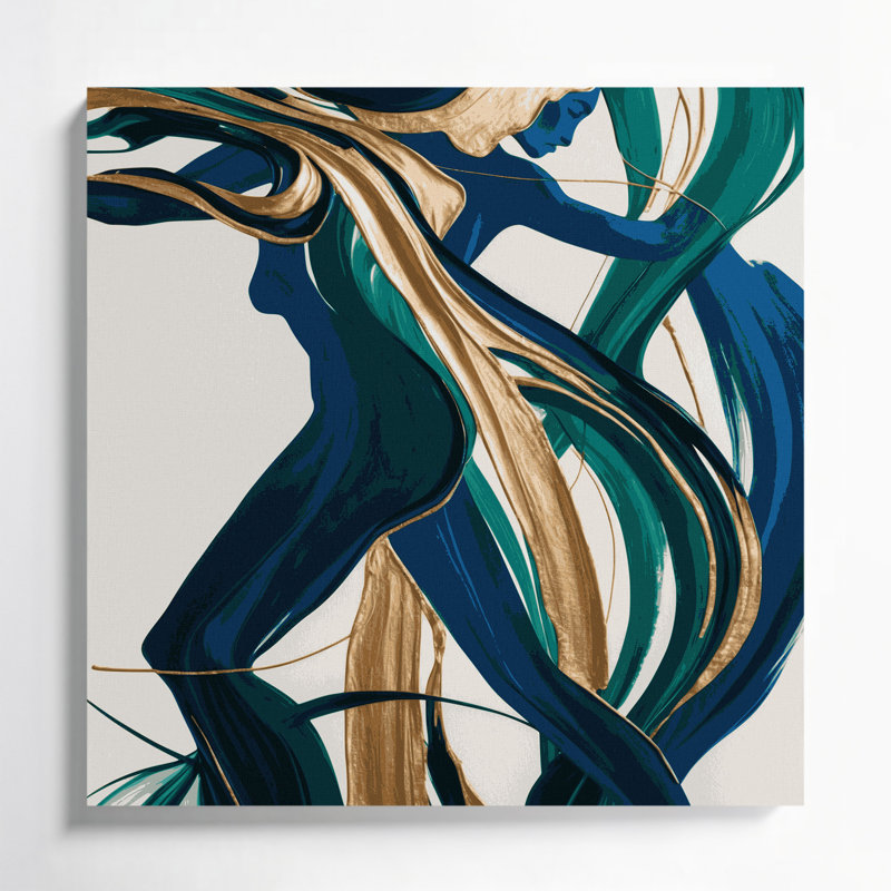 Abstract Figurative 31 Gray Canvas Wall Art