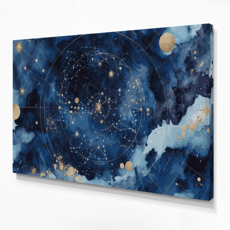 Art mural sur toile, étoile de l'hémisphère nordique, espace, H 20 po x l 30 po