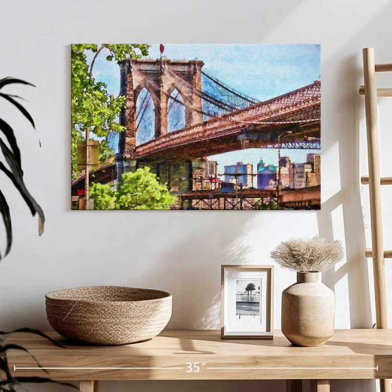 Horizon calme du pont R camion de Brooklyn, H 16 po x l 24 po