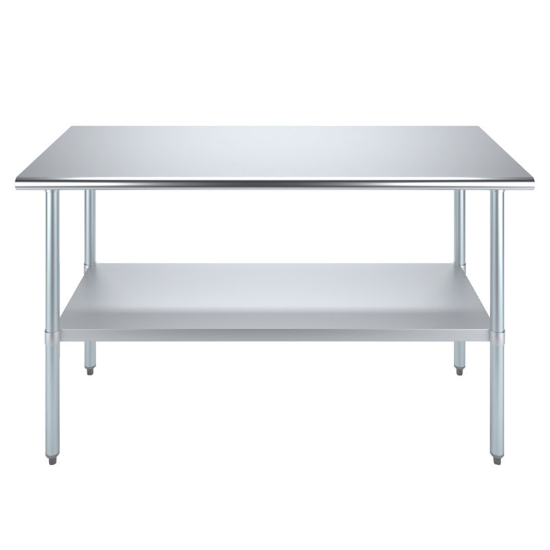 60in Stainless Steel Workbench. Metal Table