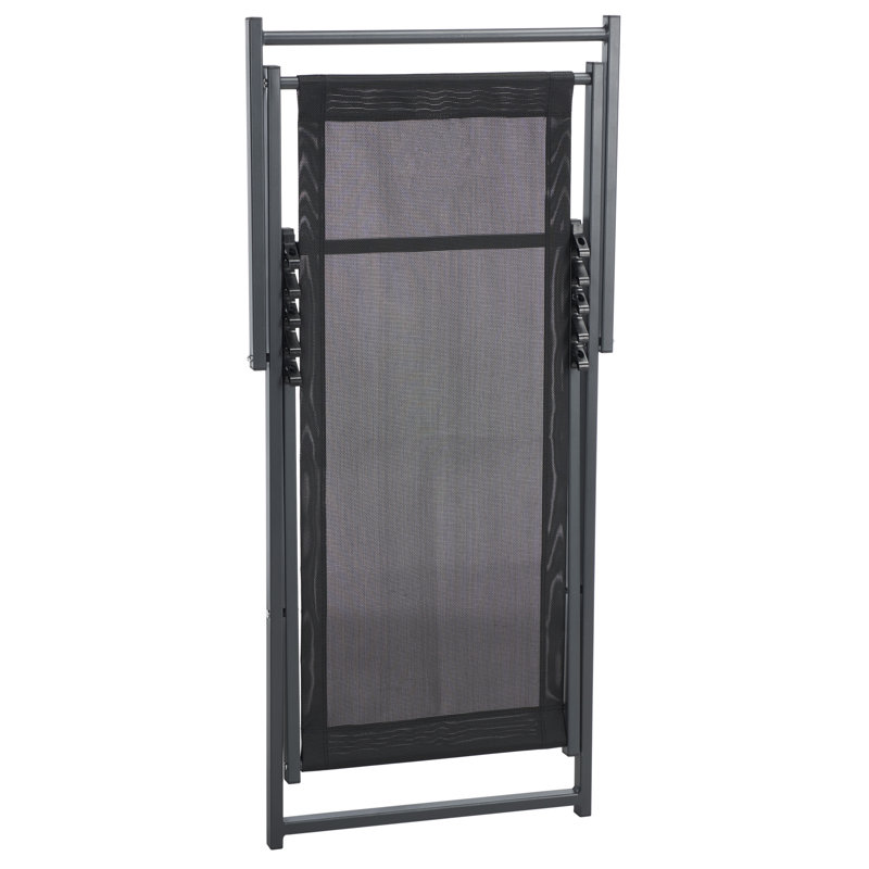 Hensel Folding Deck Chair, Black