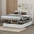 Teddy Fleece Upholstered Platform Bed With Hydraulic Storage System-1543398116-1543398119