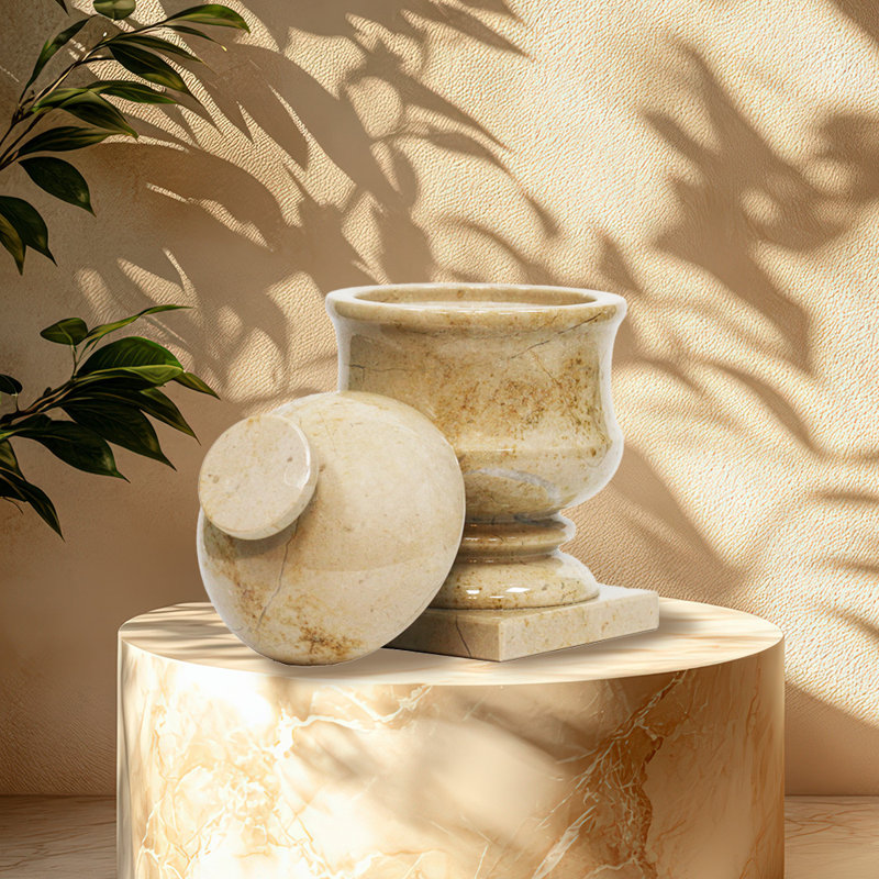 Pot d'intérieur en grès beige de 5,75 po