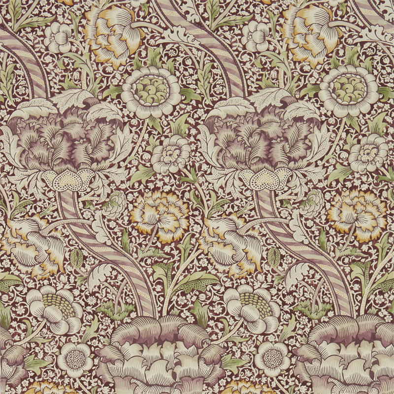 Wandle Wallpaper, Wine/Saffron