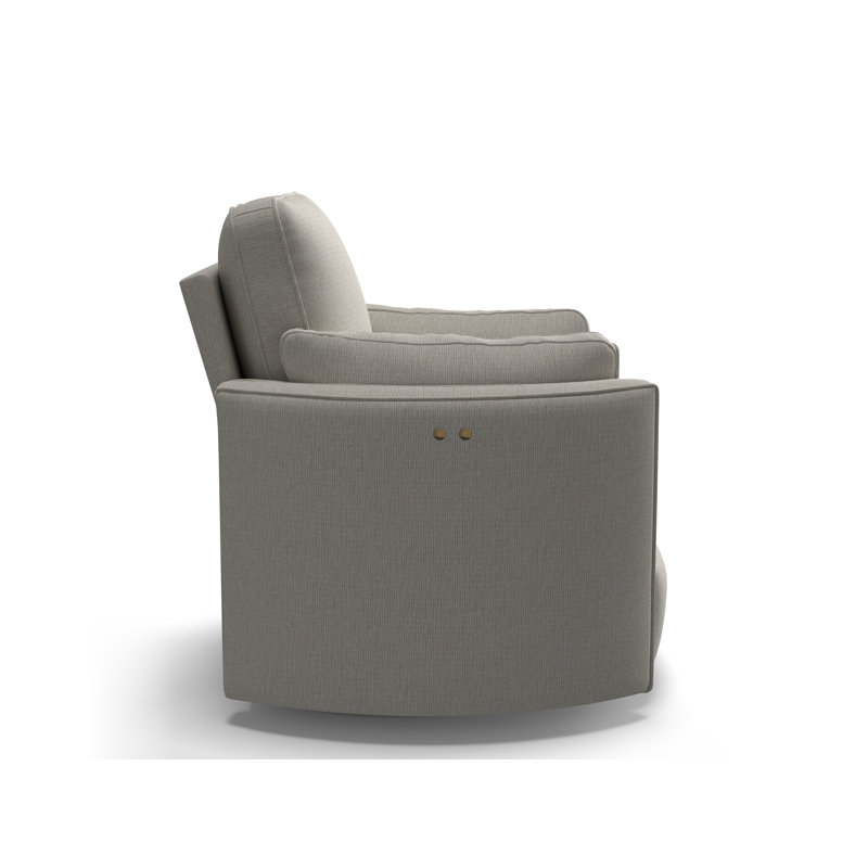 Fauteuil inclinable Vedika, Chenille Radical Performance Craie, Alimentation