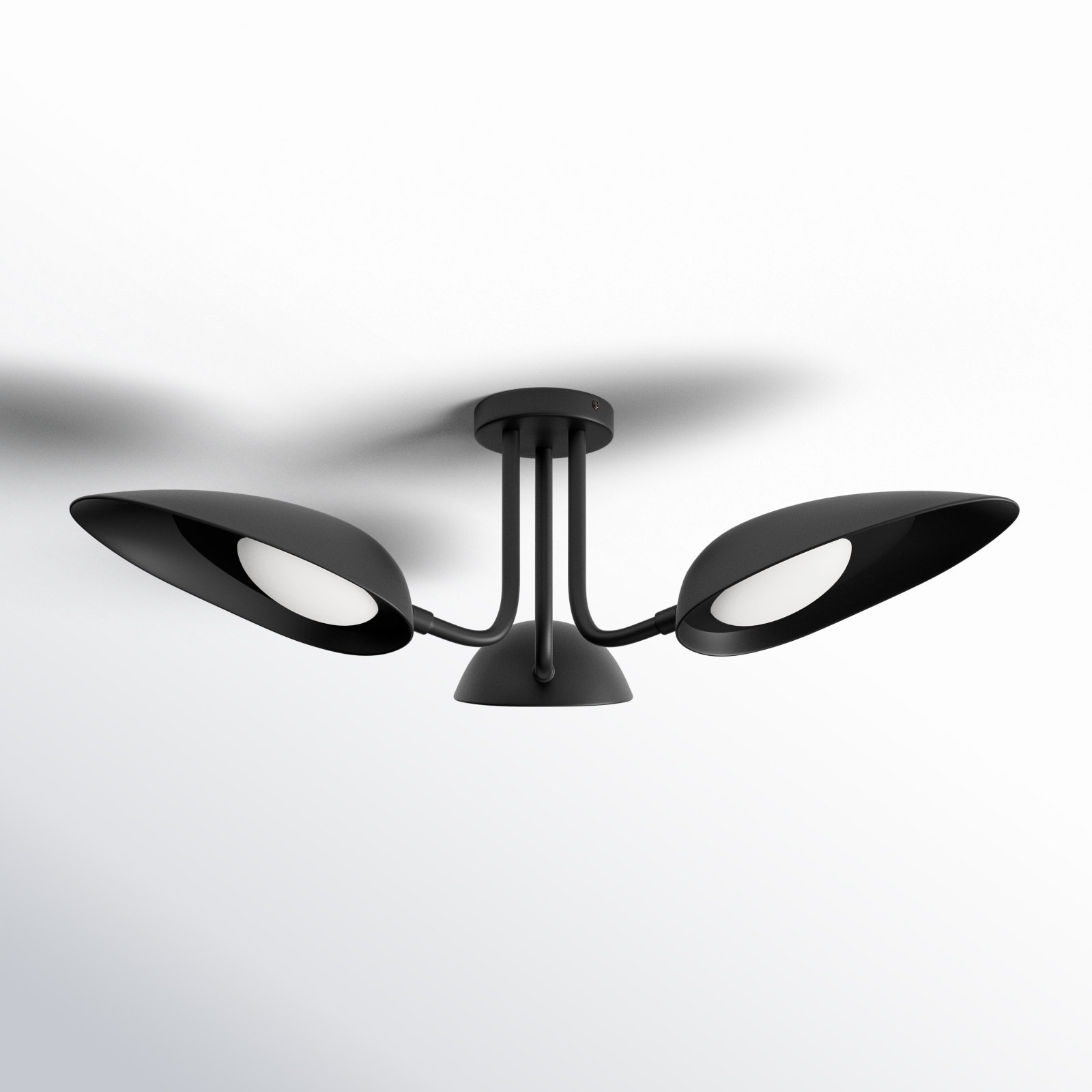 Inge 3 Light Metal Semi Flush Mount