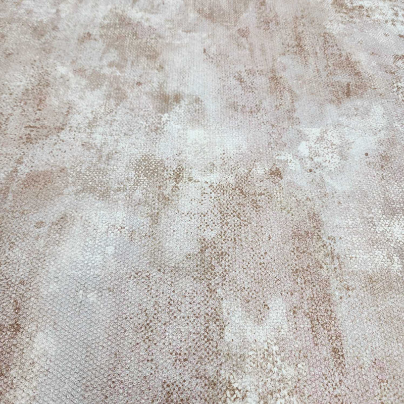 Industrial Distressed Stains Pattern White Rust Brown Bronze Wallpaper