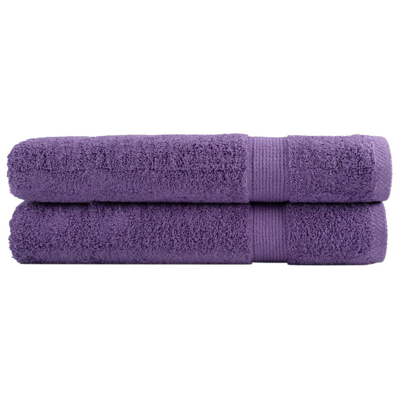 Premium Bath Towels SOLUND 600Gsm, 200cm L x 100cm W, Grey, Hand Towels - 2 Pack