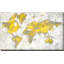 «World Map Yellow Gray» par Danhui Nai - impression-64743403-64743407