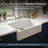 Houzer 30x18 in Fireclay Apron Front Single Kitchen Sink w/ Strainer, Grid-102787557