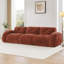 Canapé 110 po sans tissu avec velours doux et capitonné, canapé modulaire modulaire, éponge haute densité 32D, conception antidérapante, conception ergonomique inférieure, aucun assemblage requis, pour étude, cinéma maison-1520670190