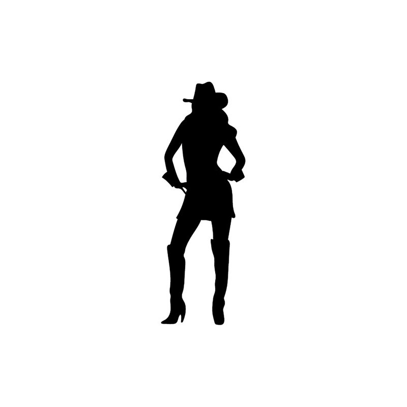 Silhouette de cow-boy SS11170