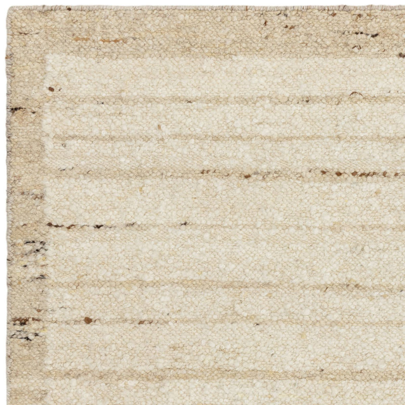 Anaxagoras Stone Wool Hand Woven Area Rug, Rectangle 120 x 170 cm