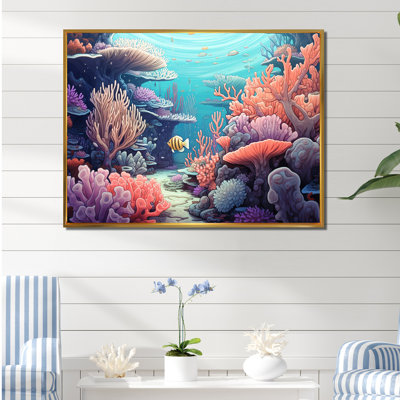 " Kawaii Clownfish Coral Lansdscape "