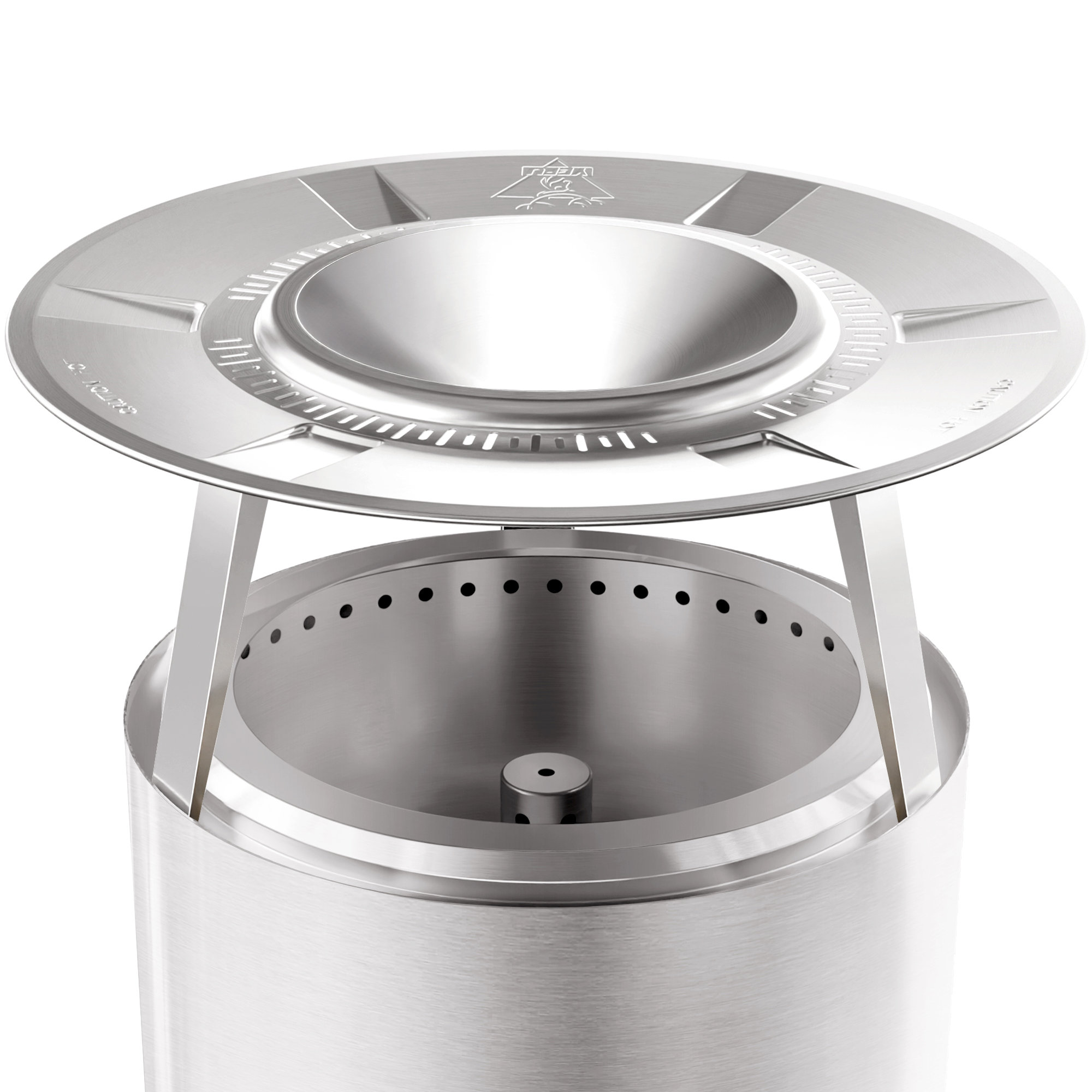 Ebern Designs Outdoor Fire Pit Heat Deflector Portable 304 Stainless ...