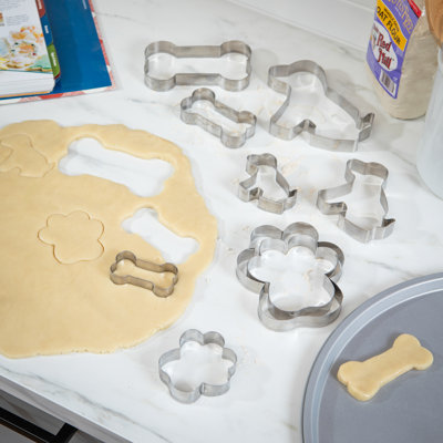 Stainless Steel Dog Cookie Cutter Set