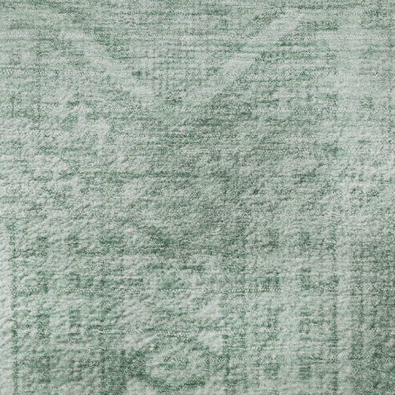 Premium Machine Washable Mayfield AMF1920 Border Rug, Round 8'