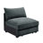 Armless Sofa Velvet-Grey