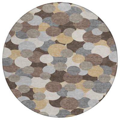 Machine Washable Indoor/Outdoor Chantille ACN2450 Geometric Rug