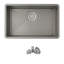 Bright 30" Single Bowl Undermount Kitchen Sink with Grid and Strainer-44650991-131083833