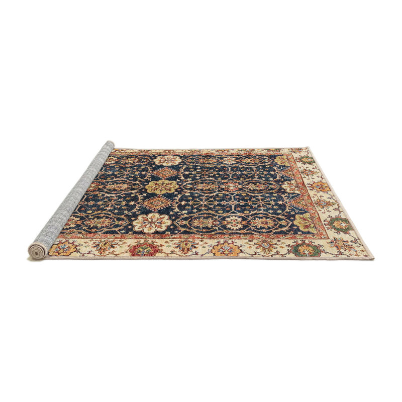 Tapis 100% abstrait lavable à la machine 3549, Rond 7 pi