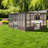 All-weather Canopies & Gazebos, Aluminum Structure In Dark Brown For Garden