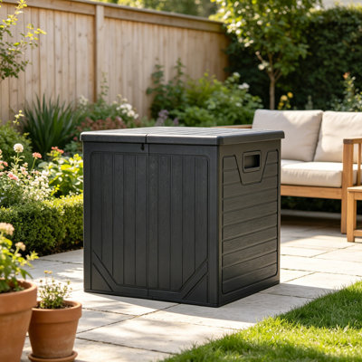 Balconera 150 Gallons Water Resistant Resin Lockable Deck Box