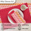  Fuchsia Waves Printed Table Runner