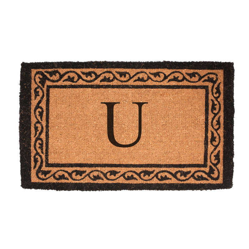 Paillasson Monogram, 1 pi 6 po x 2 pi 6 po, U